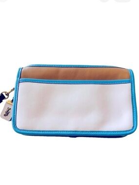 COACH Britt Seashell Colorblock w/Brass Wristlet